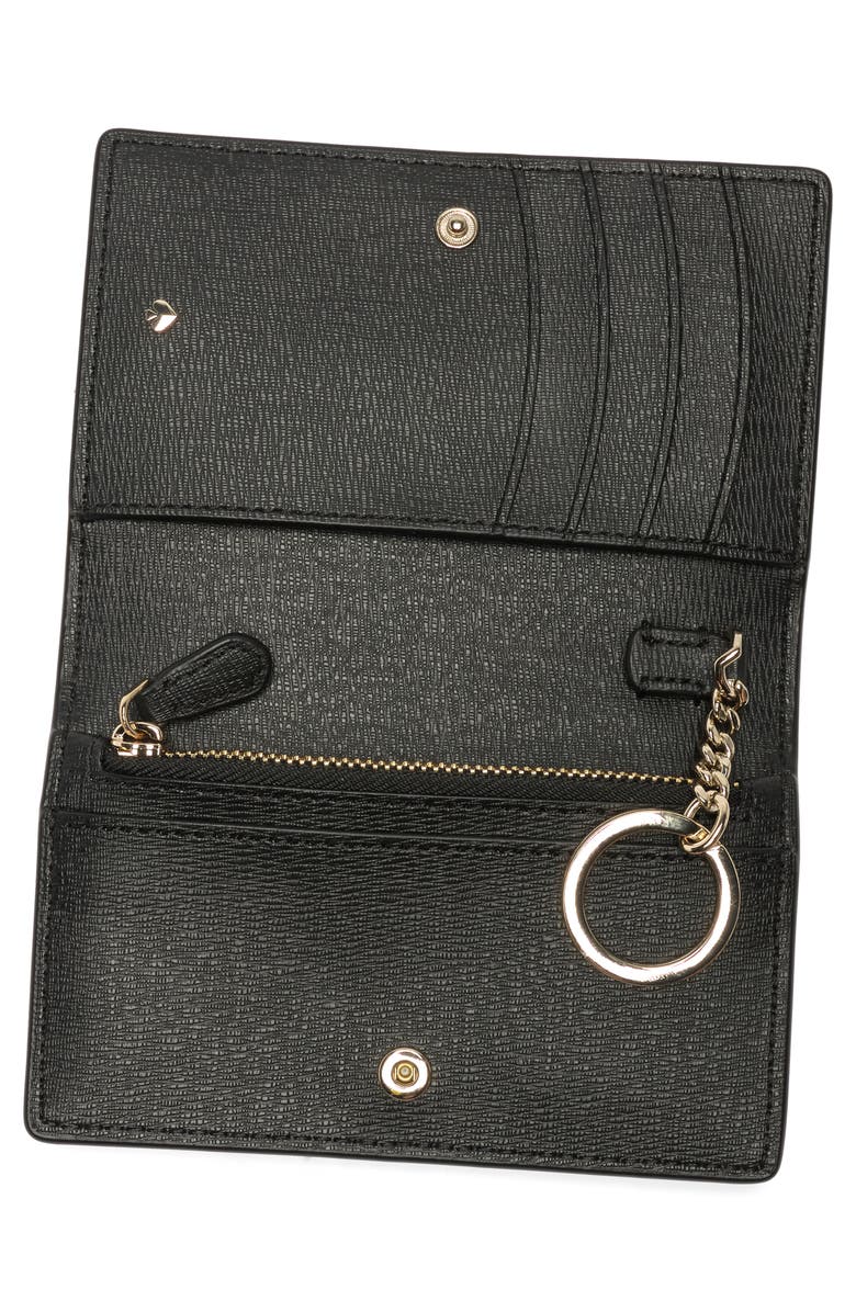 Kate Spade New York margaux small key ring wallet, Alternate, color, Black