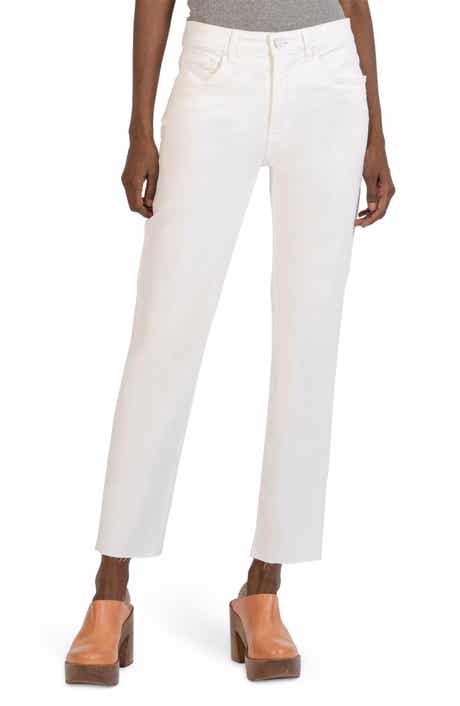 KUT from the Kloth Rachael Fab Ab High Waist Raw Hem Mom Jeans