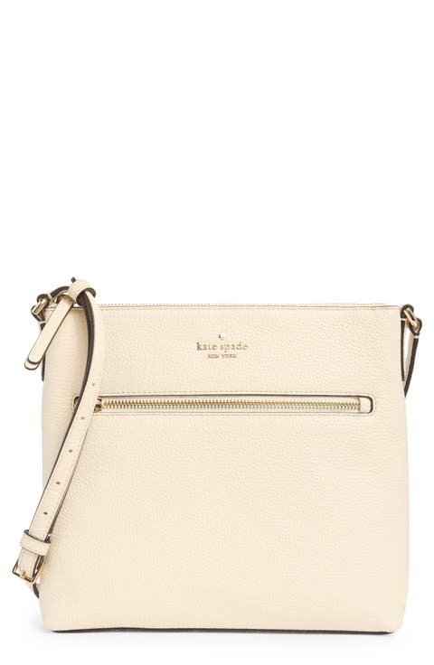 jackson top zip leather crossbody bag
