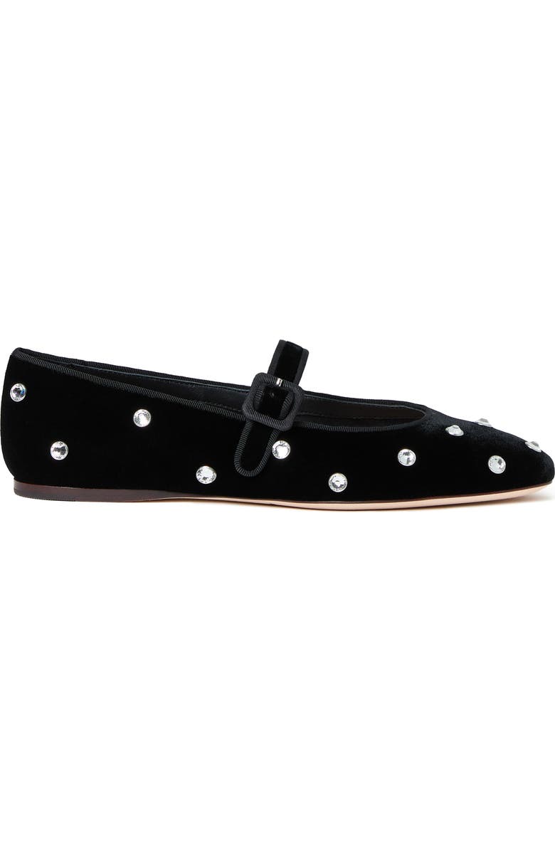 Loeffler Randall <p>Ginger Mary Jane Flat (Women) </p>, Alternate, color, Black/ Crystal
