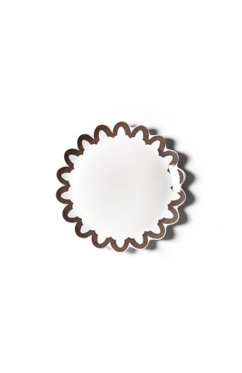 Russet Arabesque Trim Scallop Platter