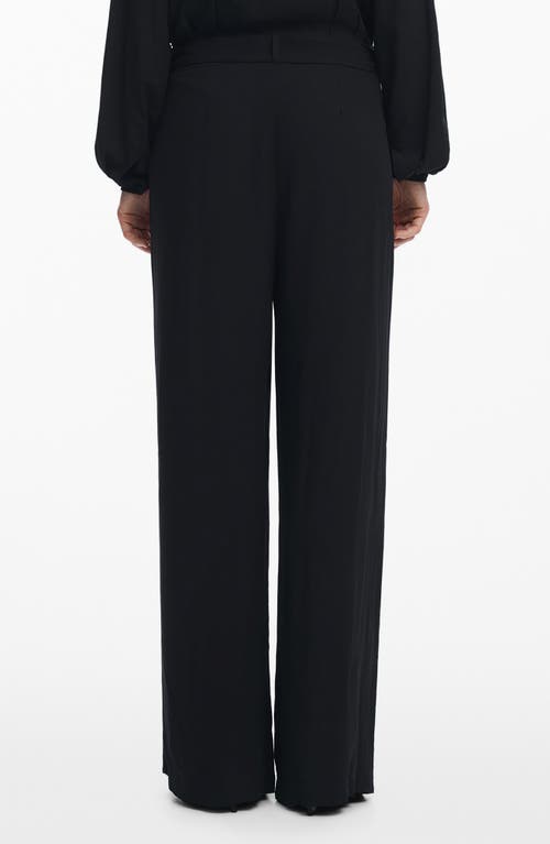 Desigual Lirio Floral Print Wide Leg Jumpsuit In Black