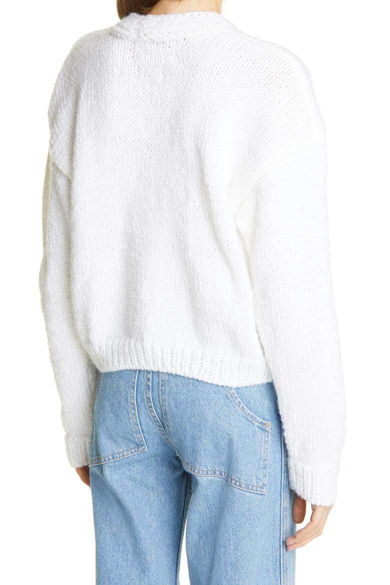 Lirika Matoshi x Dauphinette Oversize Cardigan, Alternate, color, WHITE/ MULTI FLOWER
