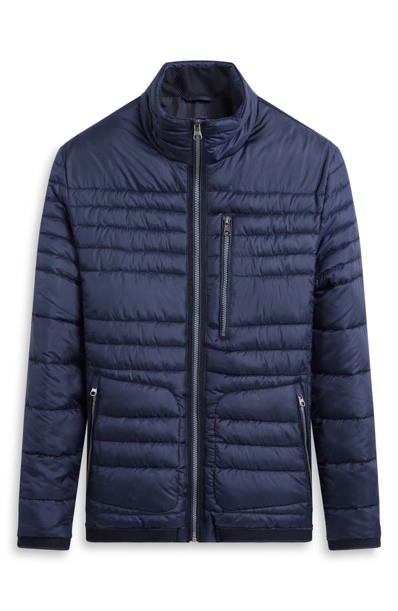 Bugatchi Quilted Bomber Jacket, Alternate, color, 