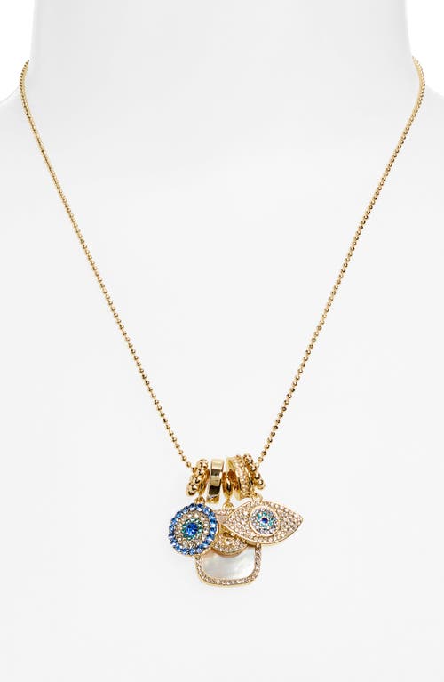 Baublebar Evil Eye Multicharm Necklace In Blue