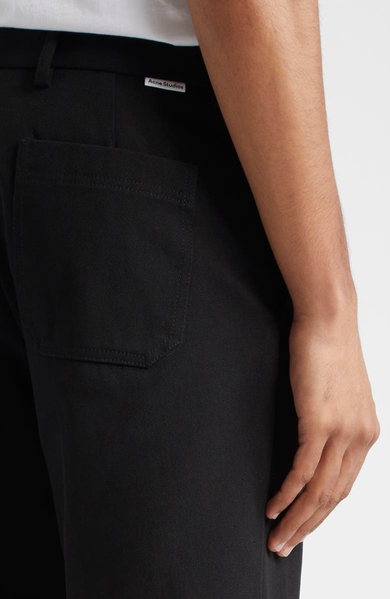 Acne Studios Straight Leg Twill Trousers, Alternate, color,