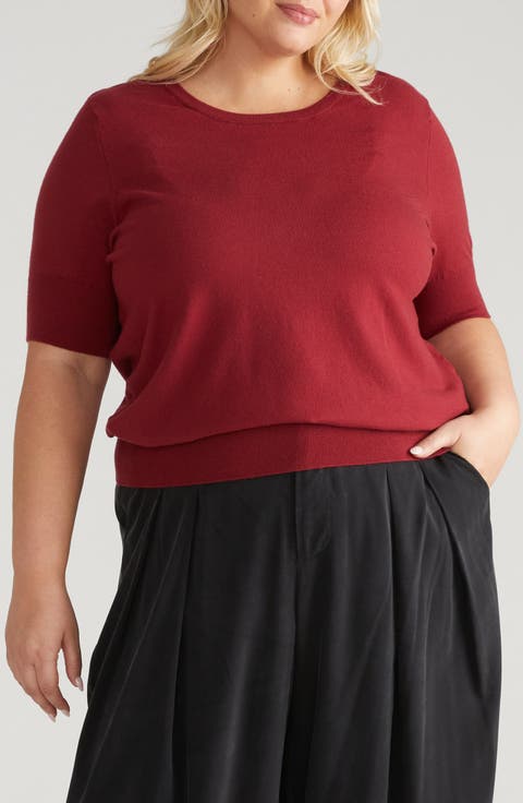 Rosie Short Sleeve Sweater (Plus)