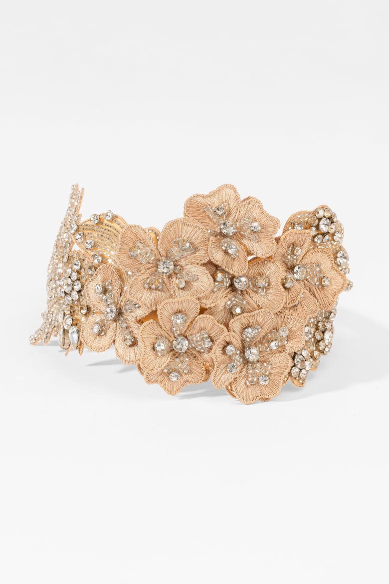 Gleam Statement Headband, Alternate, color, Beige