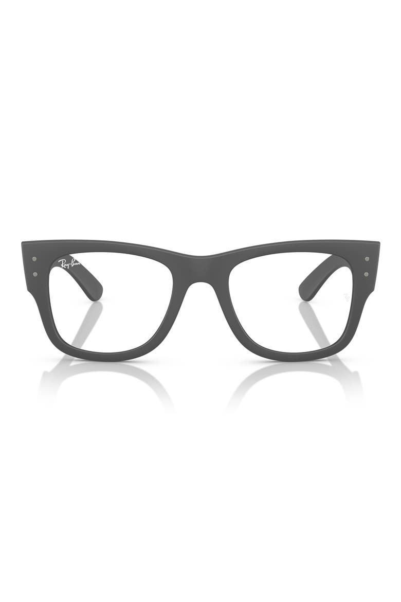 52mm Square Optical Glasses, Main, color, GREY