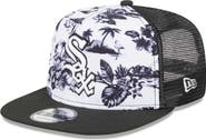 New Era Men's New Era White/Black Chicago White Sox Vacay 2.0 A-Frame Trucker 9FIFTY Snapback Hat
