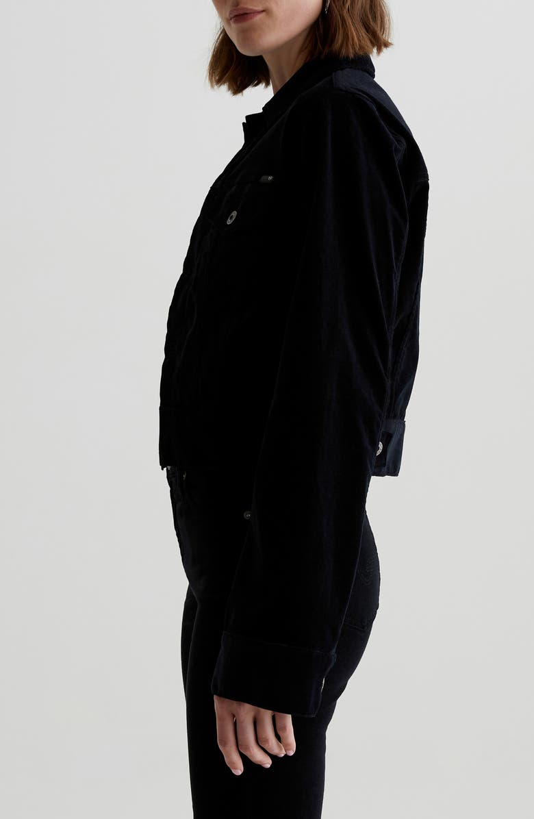 AG Isa Stretch Cotton Corduroy Trucker Jacket, Alternate, color, 