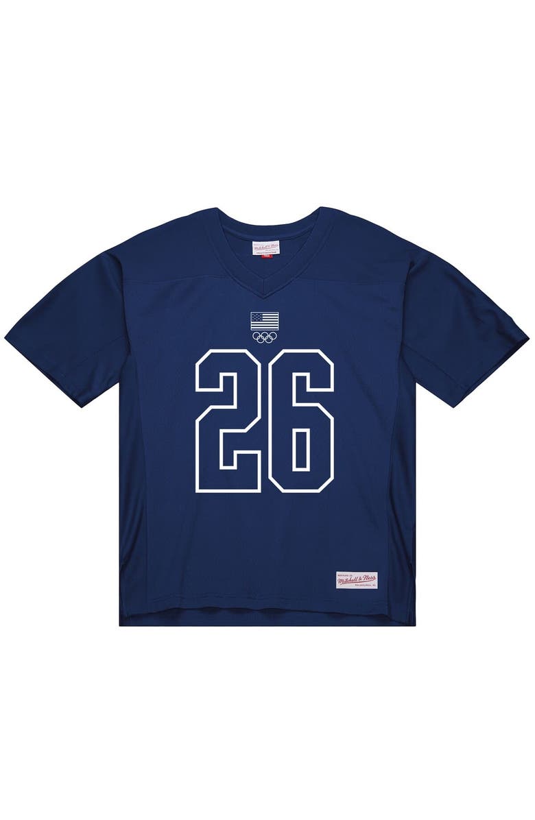 Mitchell & Ness Men's Mitchell & Ness Navy Team USA Coach Snoop Legacy Fashion Jersey, Main, color, Navy