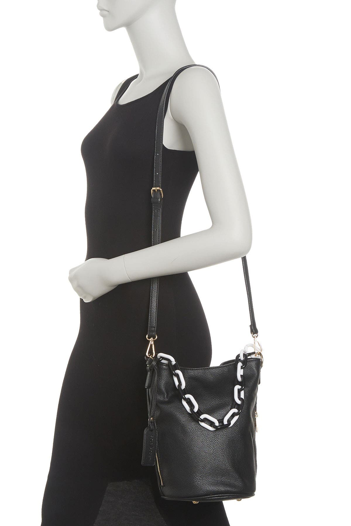 Sole Society Fayre Faux Leather Bucket Bag, Alternate, color, 