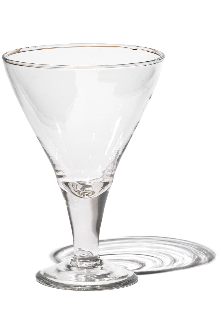 Blown Glass Triangle Dessert Cup, Main, color, Clear