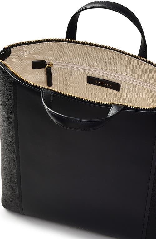 Radley Regents Row Medium Leather Backpack In Black
