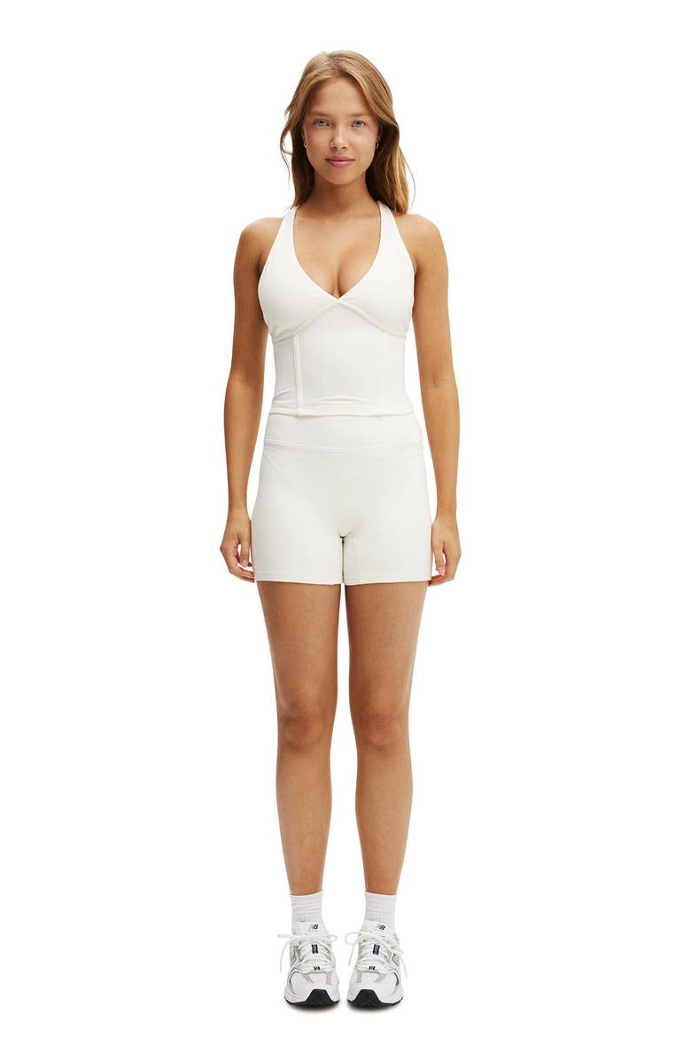 COTTON ON BODY Women's Active Ultra Soft Contour Tank, Alternate, color, Coconut Milk