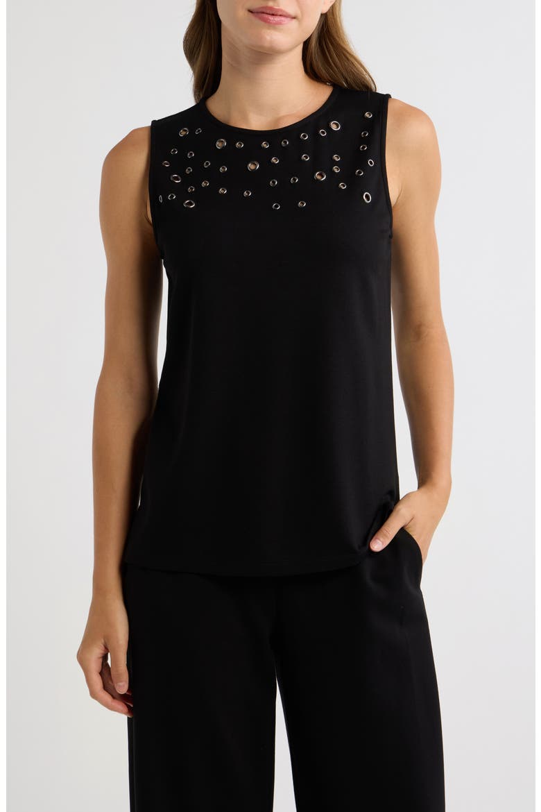 Grommeted Shell, Main, color, ANNE BLACK