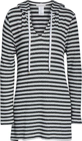 Slouchy Hooded Sweater Cover-Up Tunic