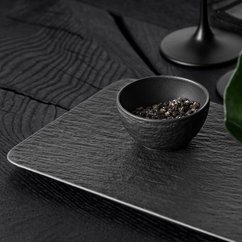 Villeroy & Boch Manufacture Rock Rectangular Serving Plate In Black