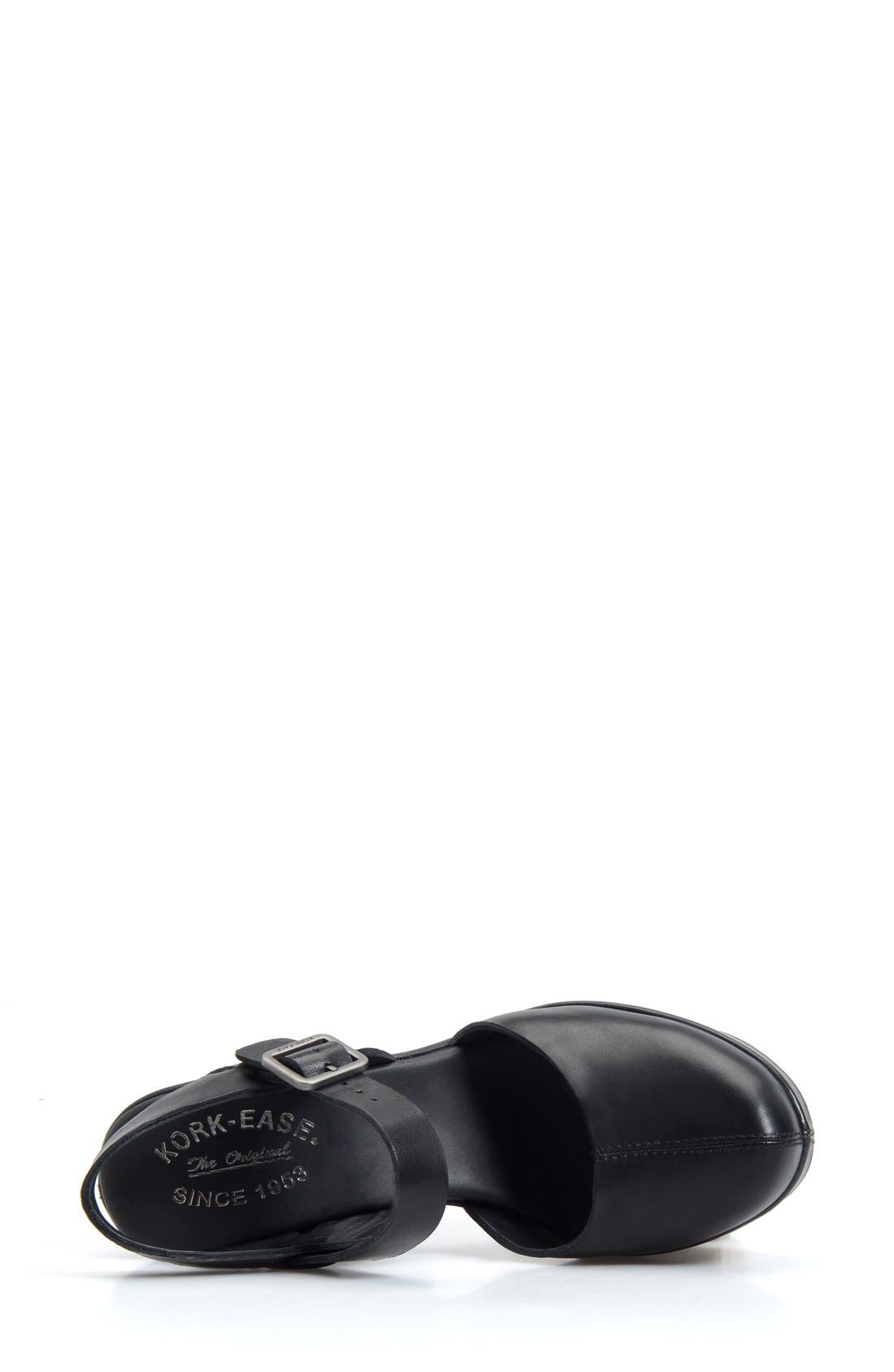'Lanei' Sandal, Alternate, color, BLACK LEATHER