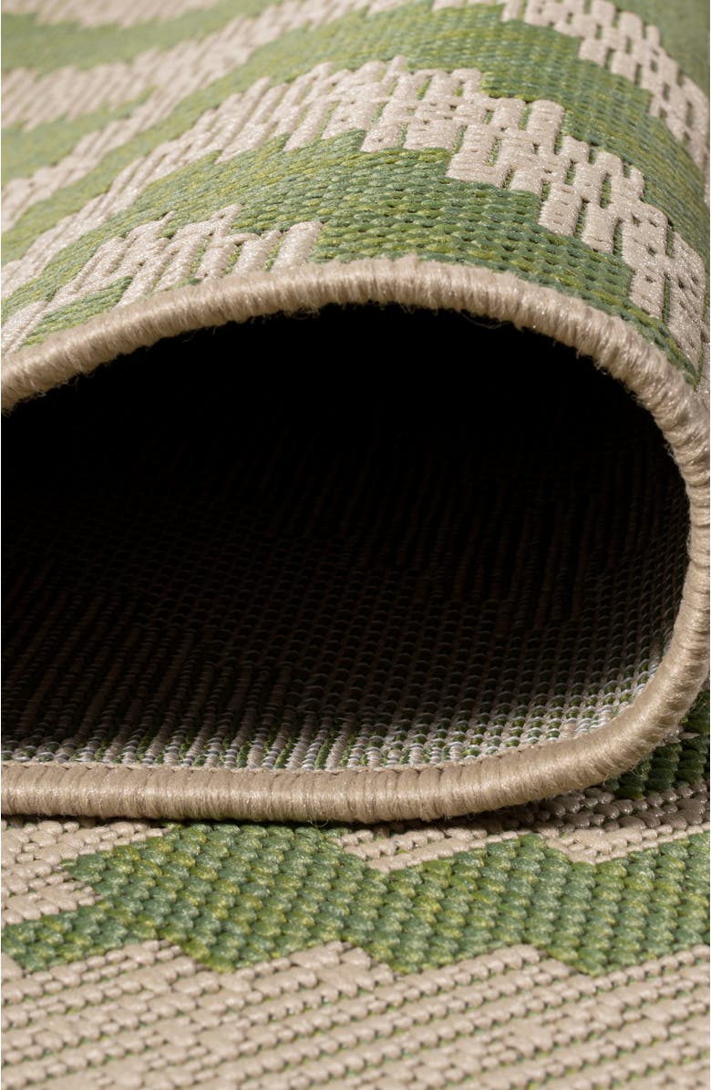 JONATHAN Y Sintra Diamond  Indoor/Outdoor Area Rug, Alternate, color, Green/Cream