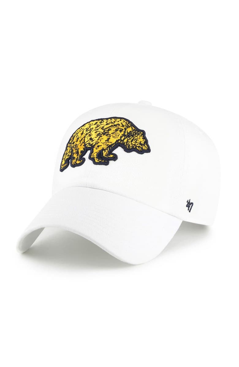 '47 Men's '47 White Cal Bears Vault Clean Up Adjustable Hat, Main, color, White