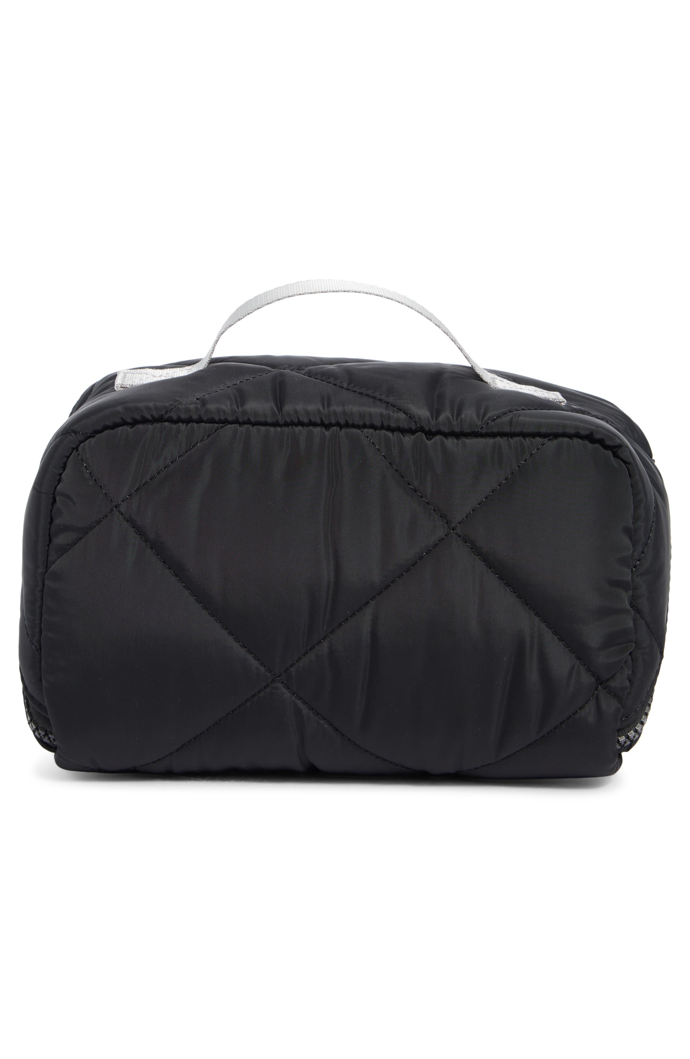 Quilted Fold Out Case, Alternate, color, BLACK