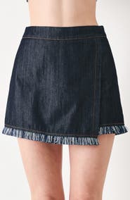 FREEMARKET Fringe Hem Wrap Skort