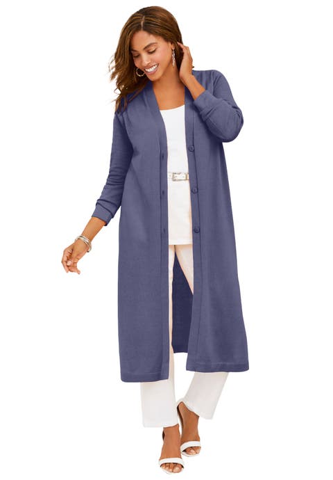 Fine Gauge Duster Cardigan (Plus)