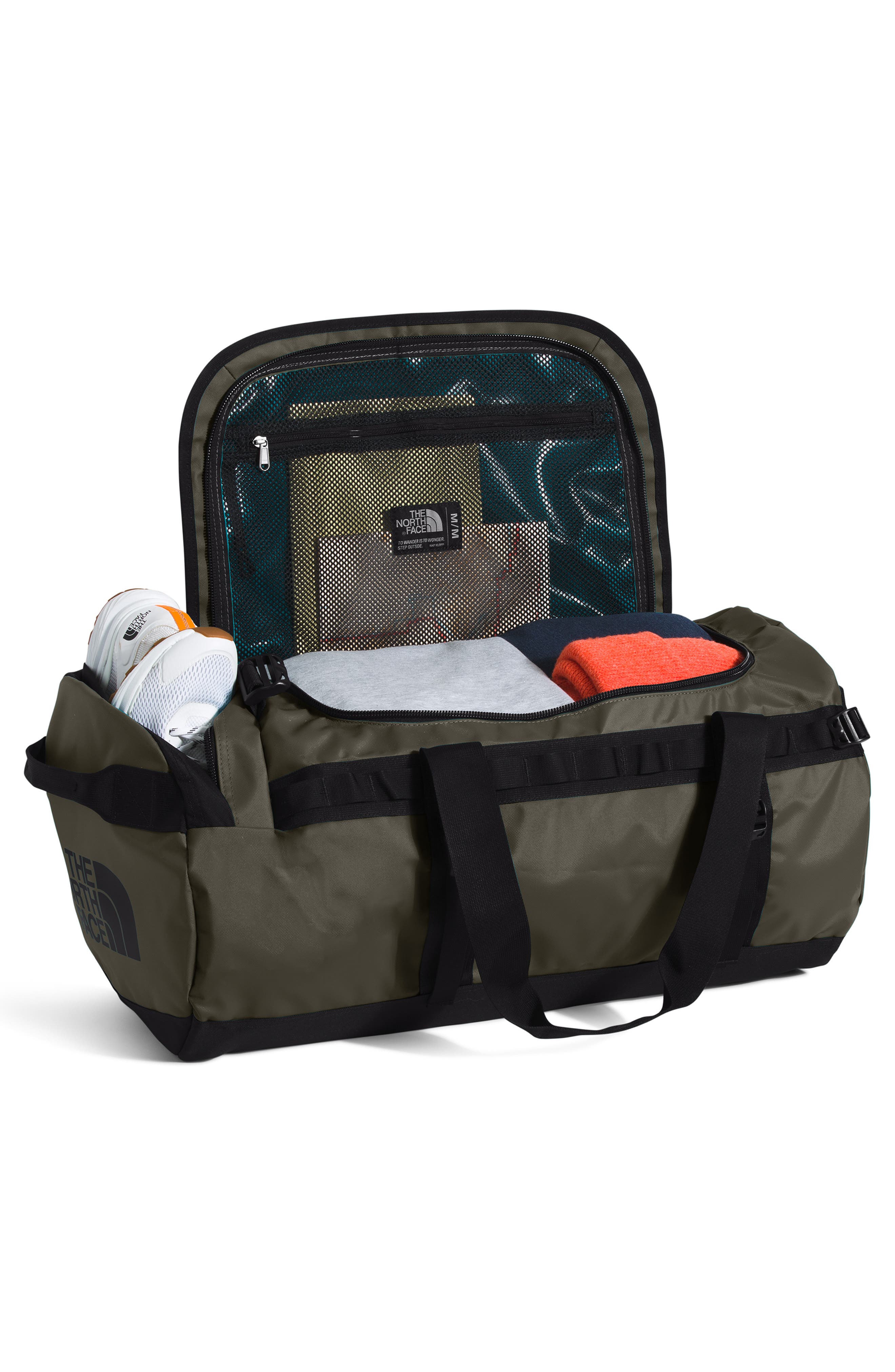The North Face Base Camp 31L Duffle Bag, Alternate, color, New Taupe Green/ Tnf Black-Npf