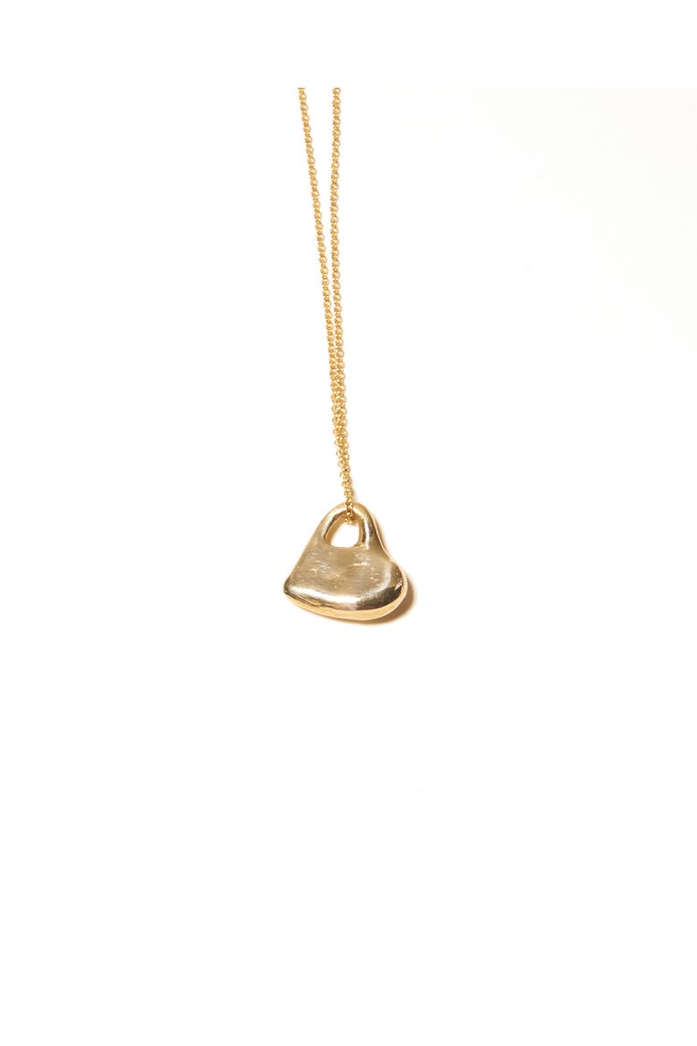 Apolline Necklace, Alternate, color, Brass