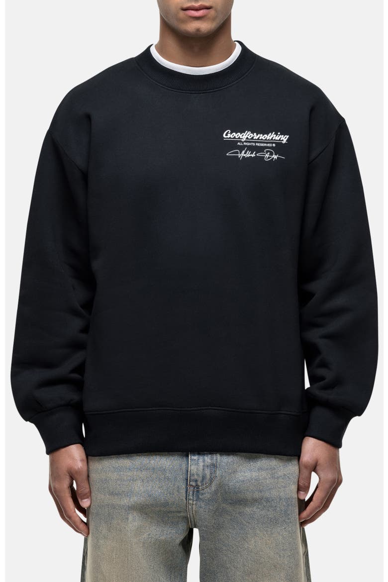 Washed Black Cult Sweathsirt, Main, color, Black