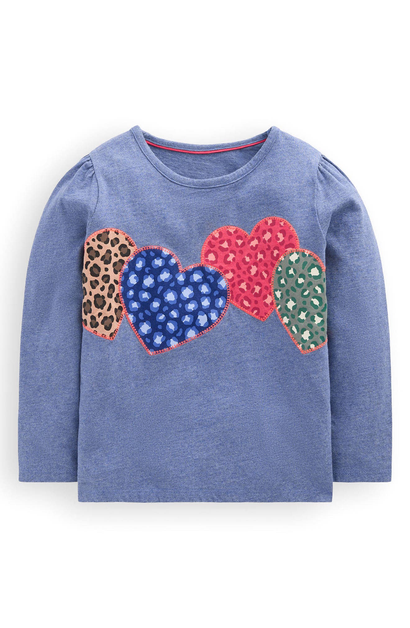 selected BLUE MARL PATCHWORK HEART
