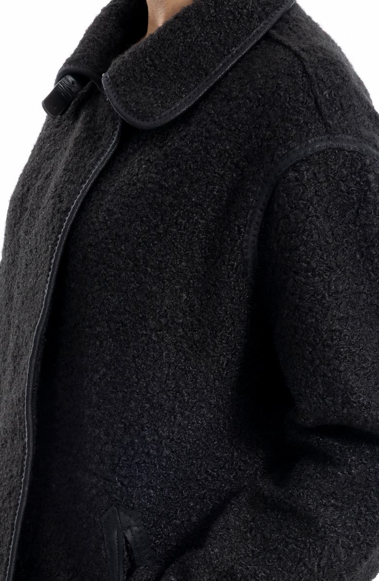 MAX STUDIO High Pile Fleece Jacket, Alternate, color, Black