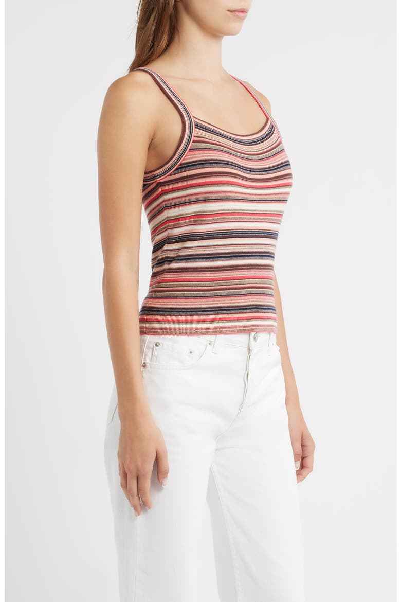 Frannie Stripe Tank, Alternate, color, CORAL ROSE MULTI STRIPE