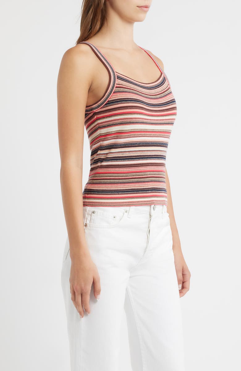 Pistola Frannie Stripe Tank, Alternate, color, Coral Rose Multi Stripe