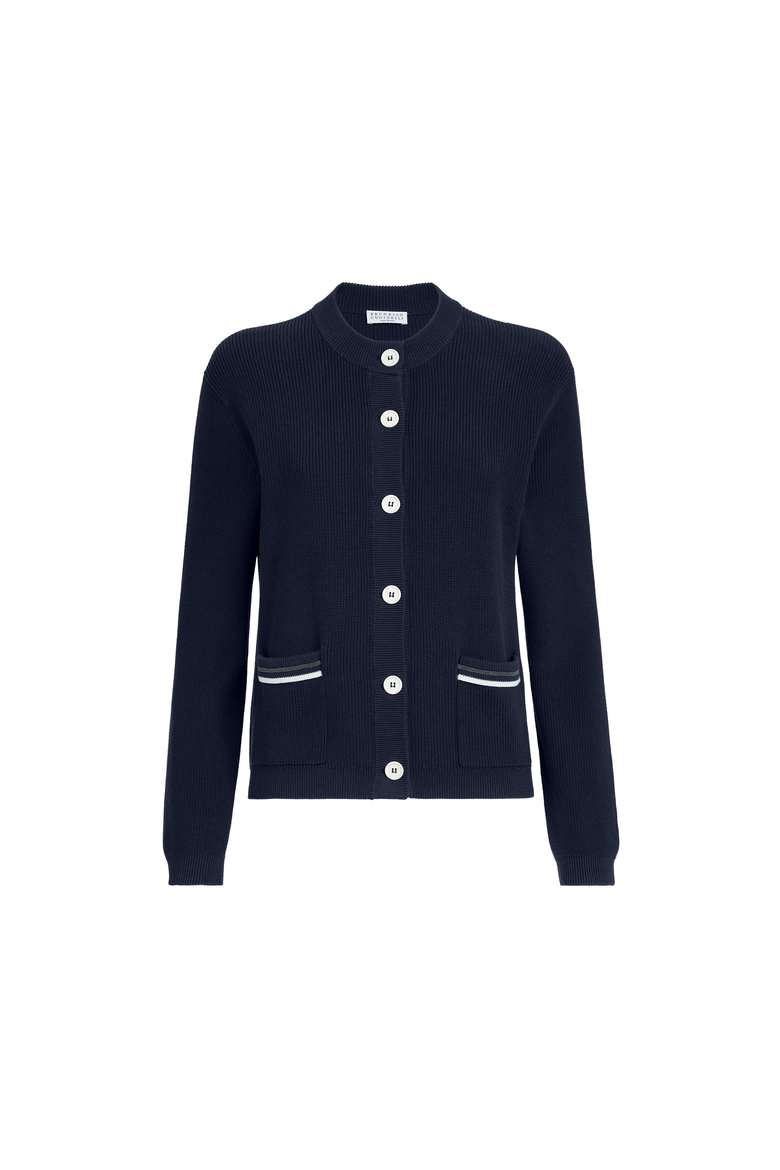Cotton cardigan, Alternate, color, Blue