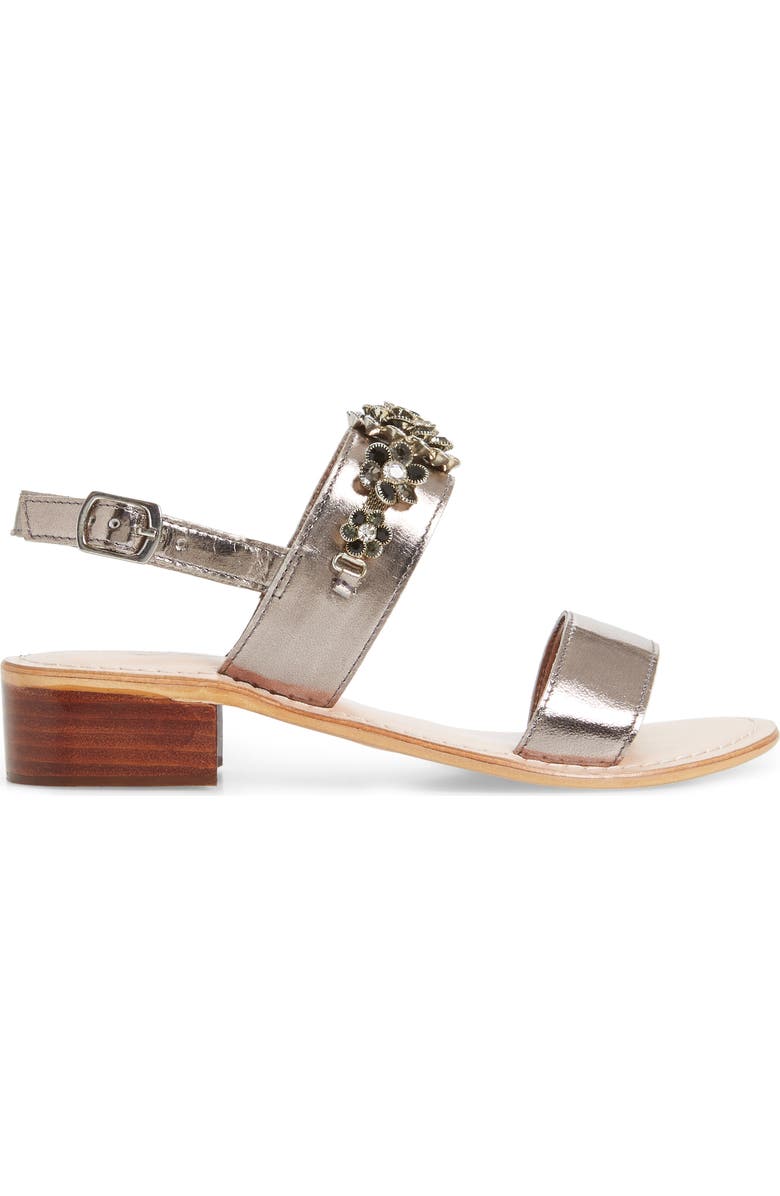 Bos. & Co. Wand Embellished Slingback Sandal, Alternate, color,