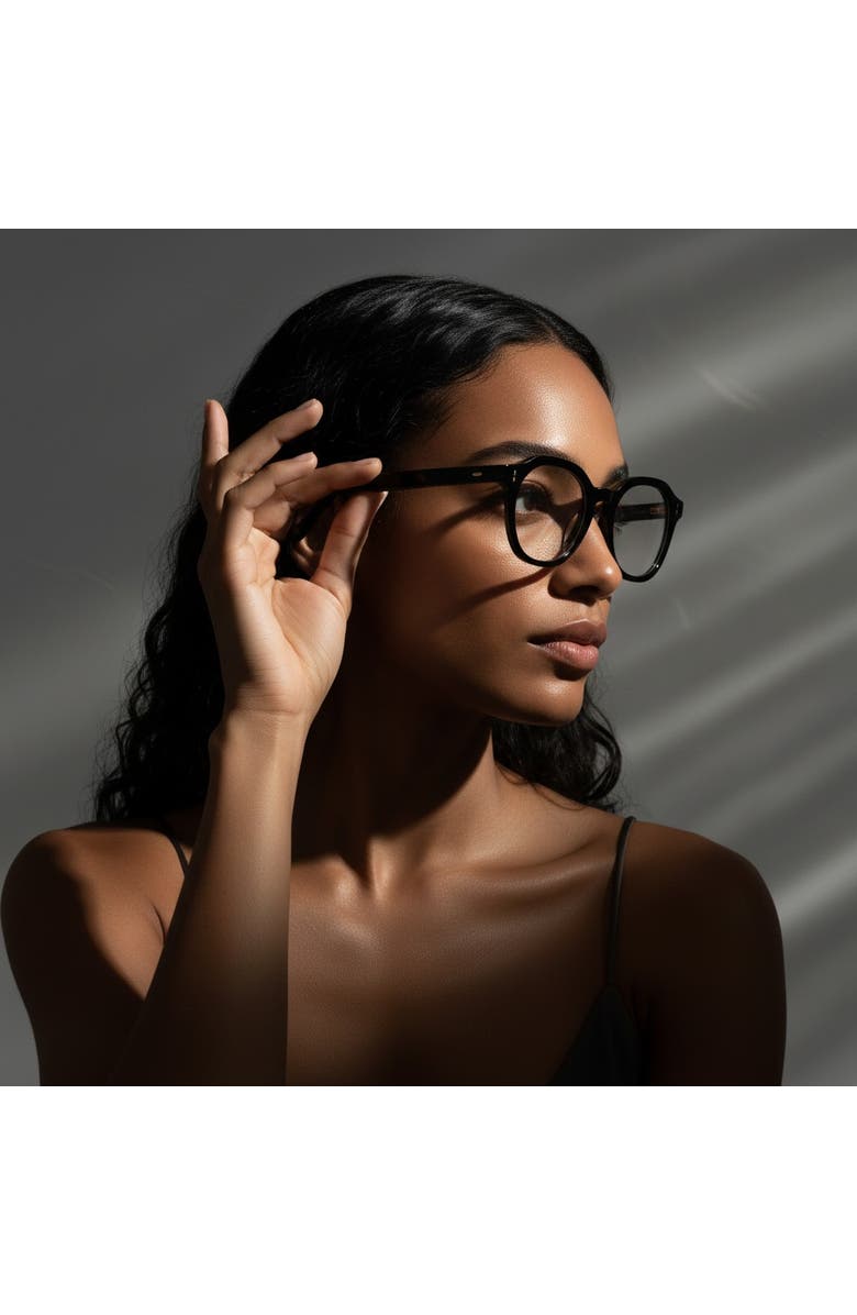 NCMPRBL Focused 46mm Geometric Eyeglasses - Obsidian Black, Main, color, Obsidian Black