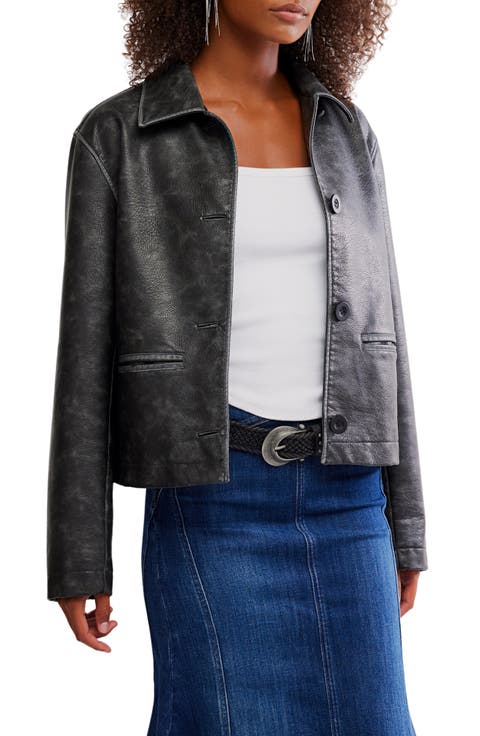 Hera Faux Leather Jacket