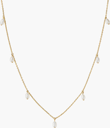MEJURI Tiny Pearl Station Necklace