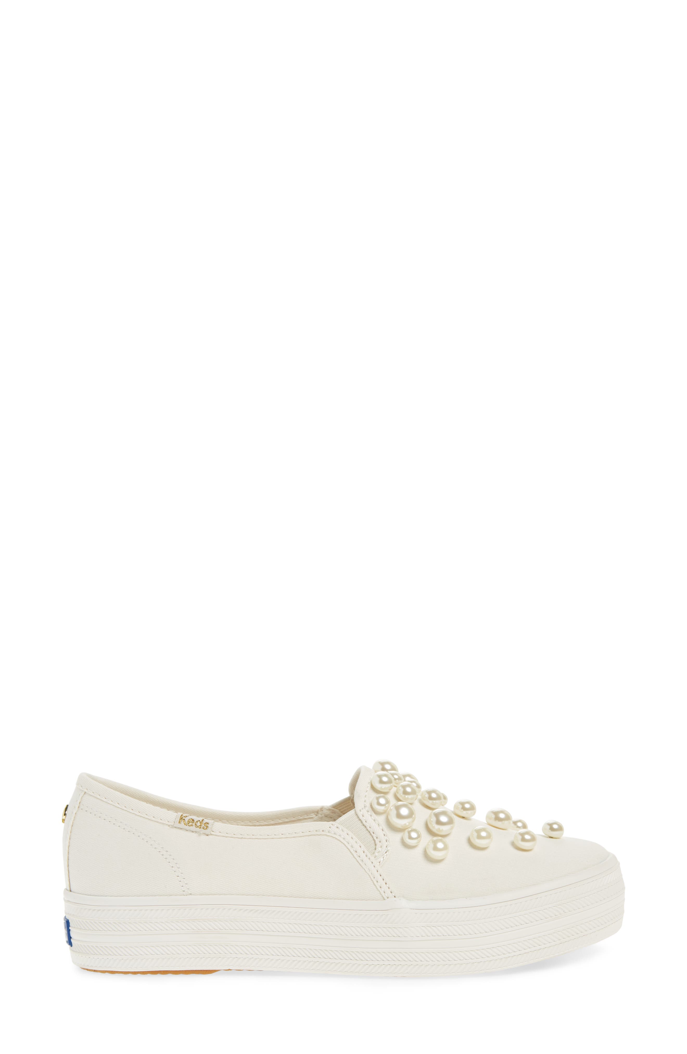 Keds<sup>®</sup> x kate spade new york triple decker embellished slip-on sneaker, Alternate, color, 