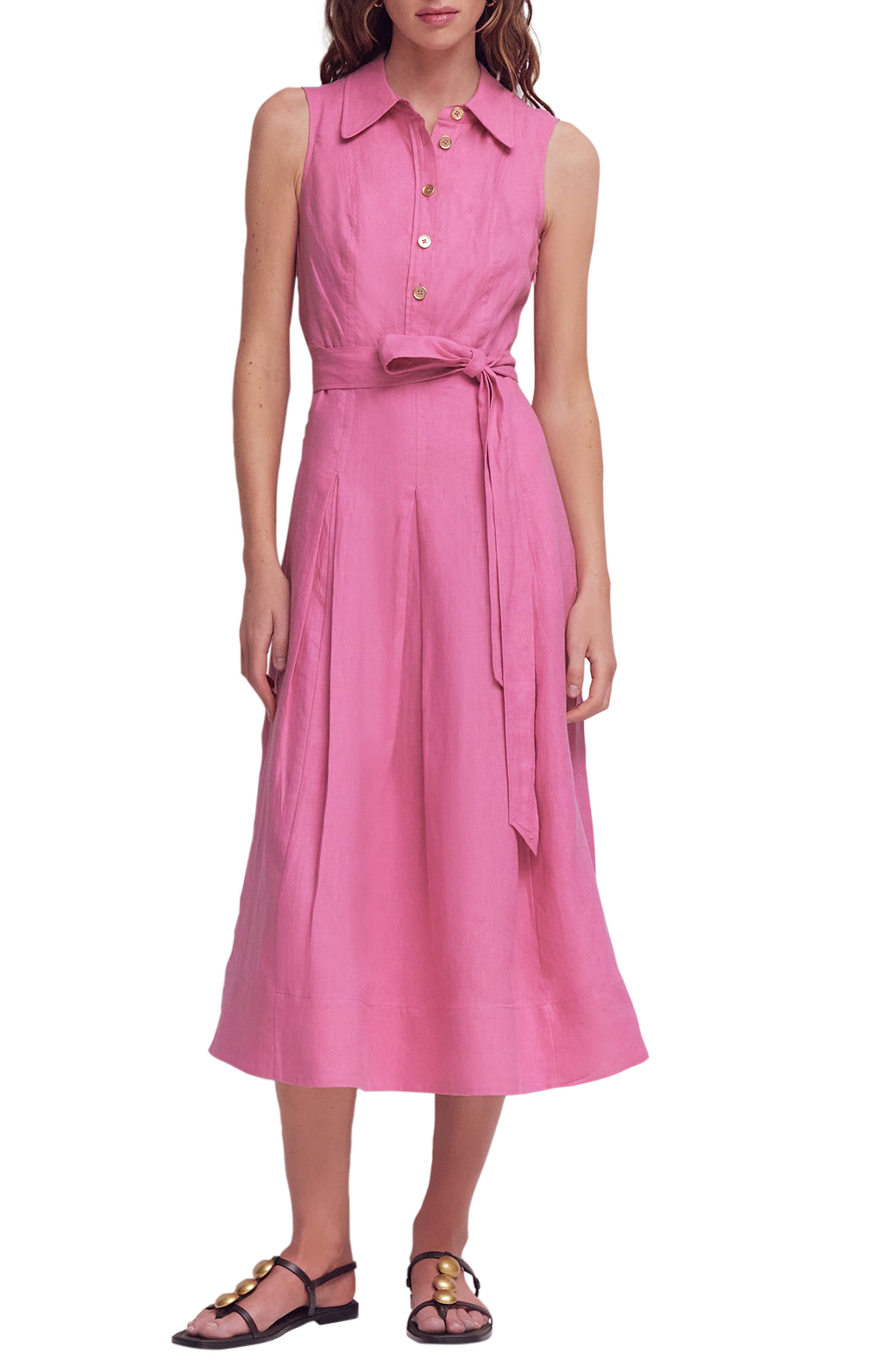 bridesmaid shirt dress Floral Jacquard Shirtdress Gown in Blue