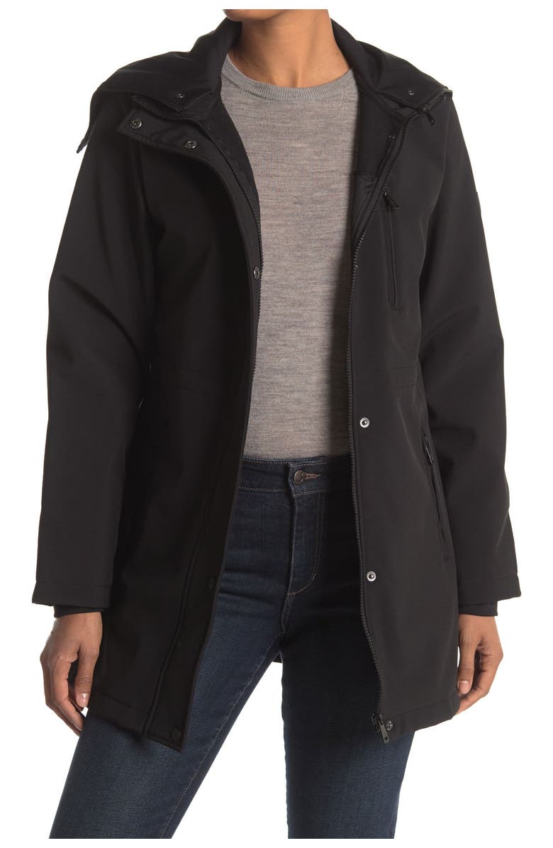 Lauren Ralph Lauren Soft Shell Jacket with Face Coverage, Main, color, 