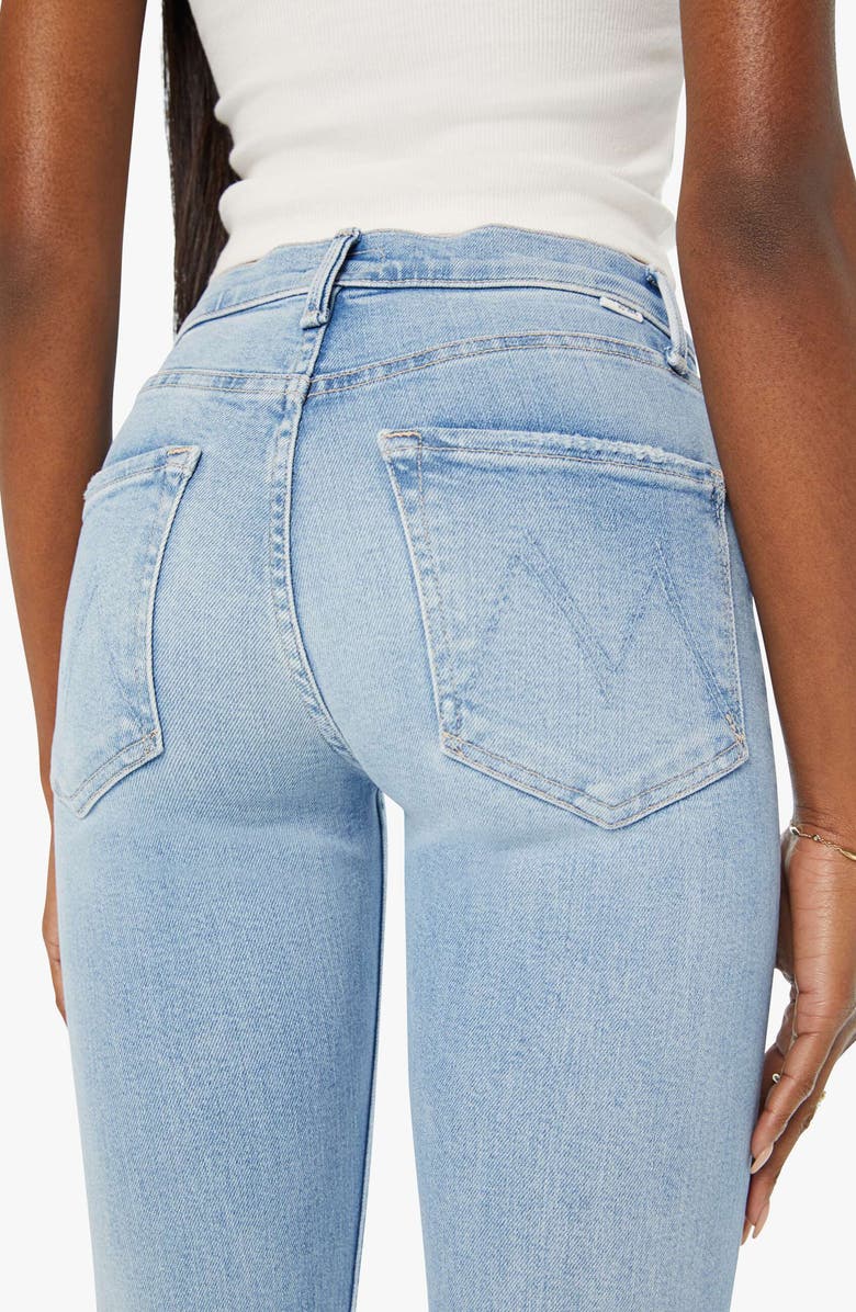 MOTHER Rider Skimp High Waist Straight Leg Jeans, Alternate, color,