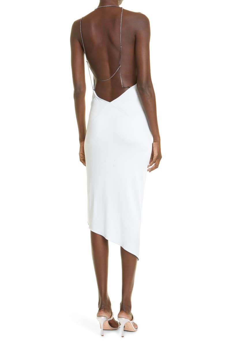 Et Ochs Hailey Cowl Neck Asymmetric Hem Midi Dress, Alternate, color, 