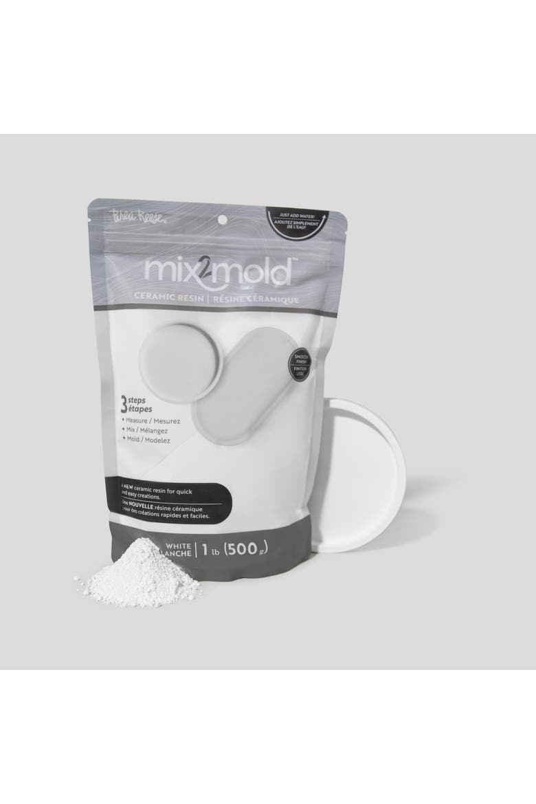Mix2Mold Ceramic Resin White Powder 1Lb Bag, Alternate, color, Multicolored