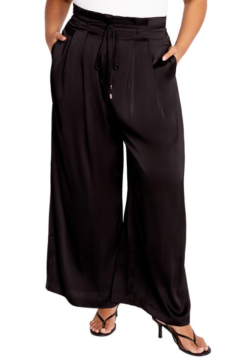 Azalea Tie Waist Pants (Plus)