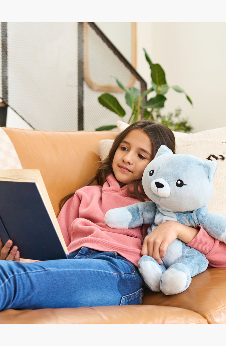 Hugimals World Frankie the Cat Plush Toy, Alternate, color, Blue