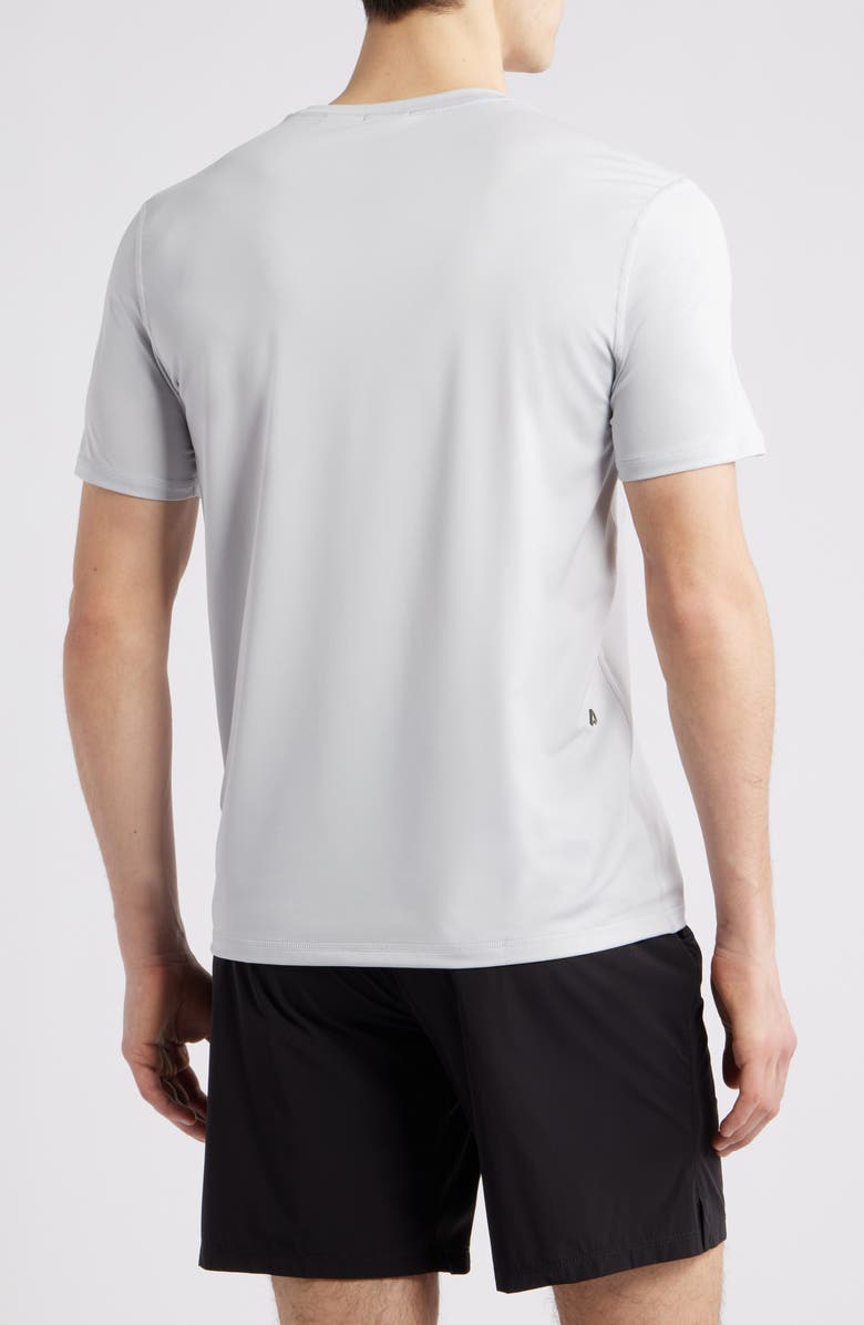 BOSS Tee Active Slim Fit Performance Logo Graphic T-Shirt, Alternate, color, Light Grey